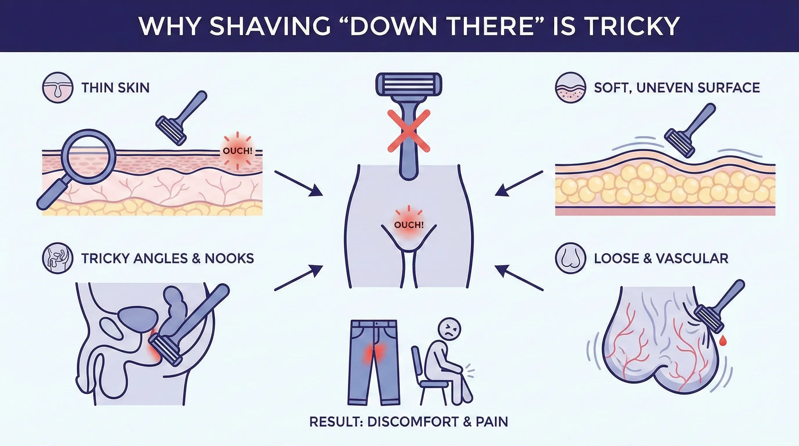 How To NOT Cut Yourself Down There While Shaving | Bombay Shaving Company