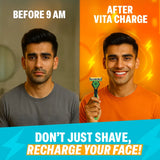 Vita Charge 3 Razor and Turmeric Shaving Foam Combo