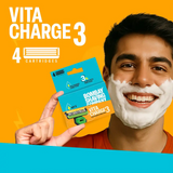 Vita Charge3 cartridges (Pack of 4 Blades)