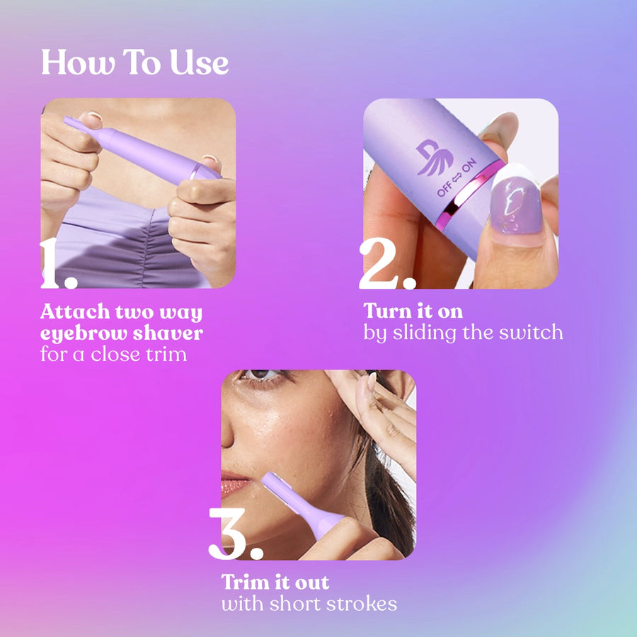 4-in-1 facial hair trimmer