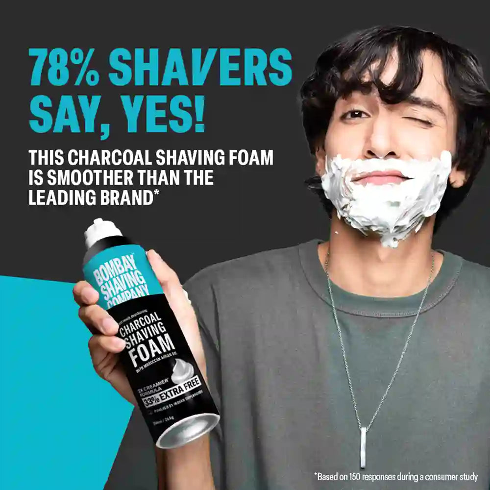 Charcoal Shaving Foam, 264g