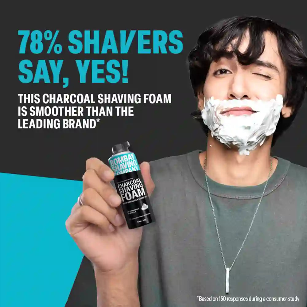 Charcoal Shaving Foam, 50g