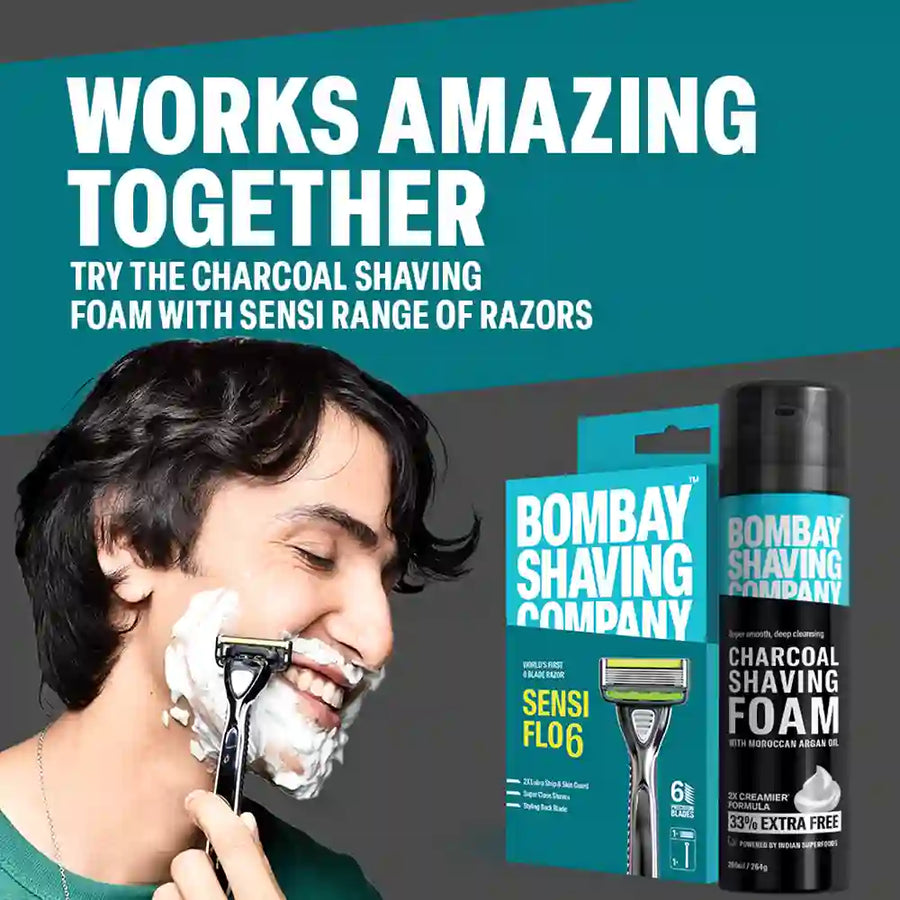 Charcoal Shaving Foam, 264g