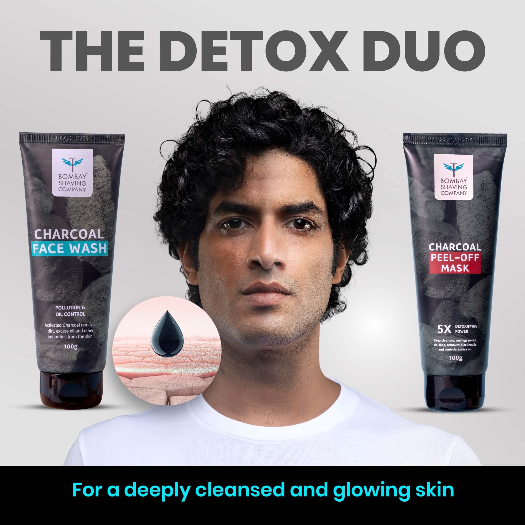 Charcoal Face Wash & Peel Off Combo Bombay Shaving Company