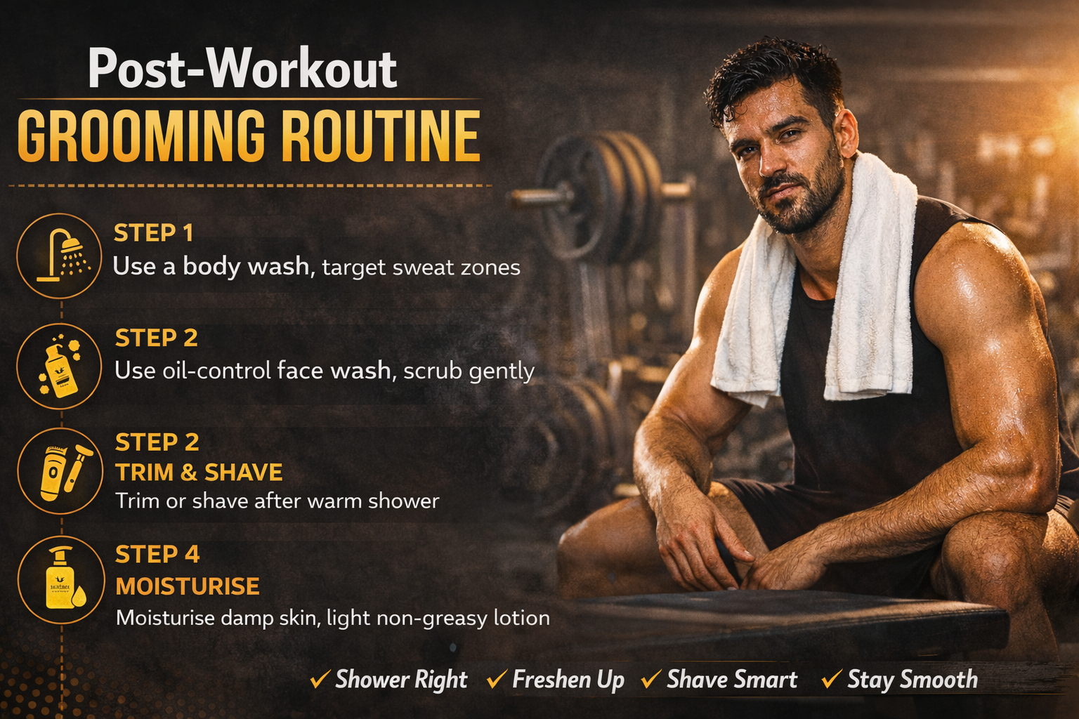 What Your Post-workout Grooming Routine Should Look Like | Bombay ...