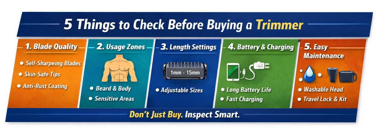 5 things to check before buying a trimmer