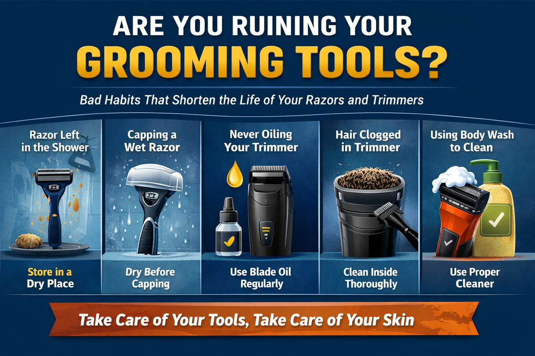5 Habits That Are Destroying Your Grooming Tools