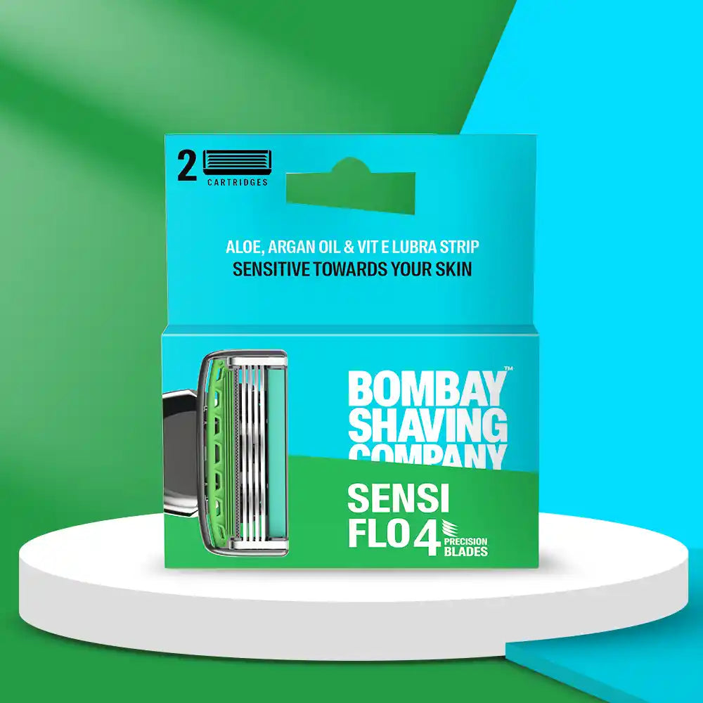 Sensi Flo4 Cartridge (Pack of 2 Blades) – Bombay Shaving Company