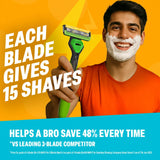 Vita Charge 3 Razor and Turmeric Shaving Foam Combo