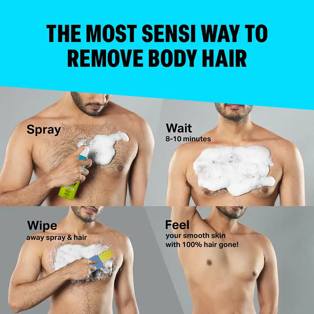 Sensi Hair Removal Spray, 200ml (Pack of 2)