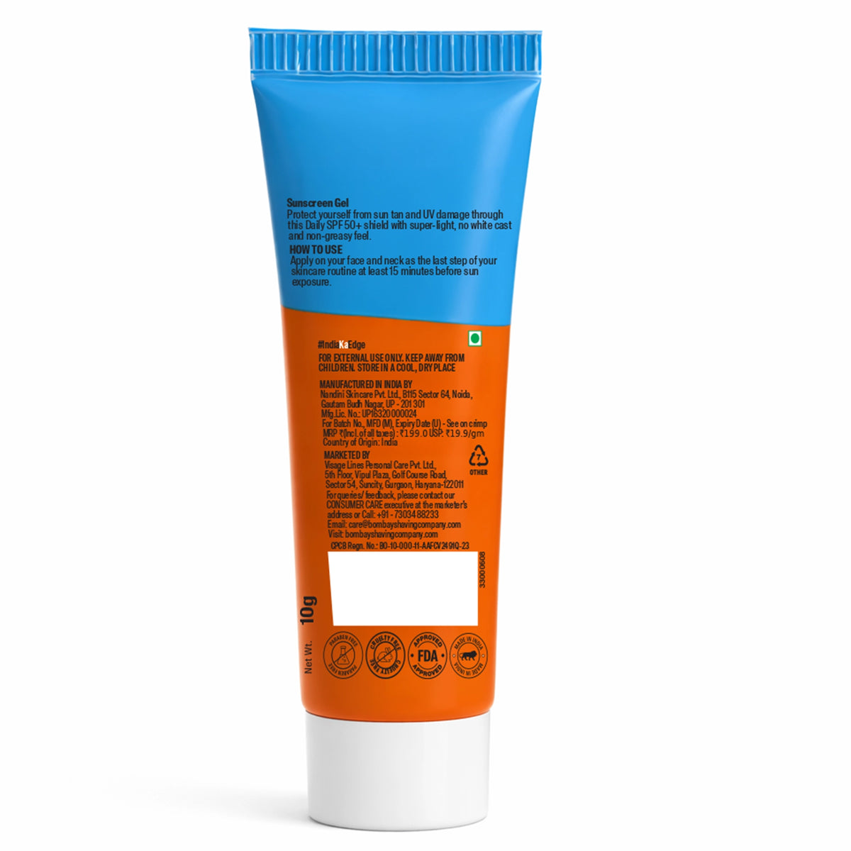 Niacinamide & Vit E Sunscreen, 10ml