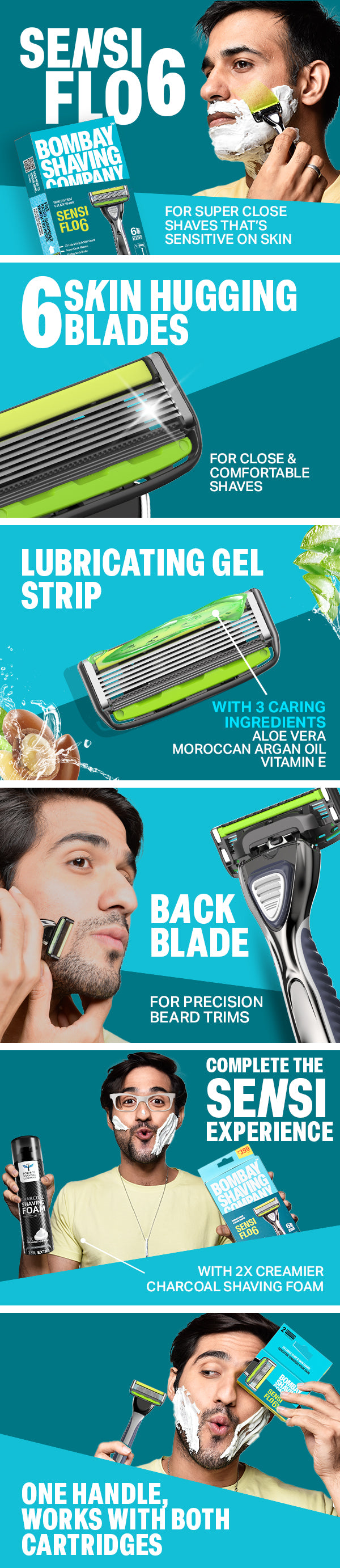 Sensi Flo 6 Razor for Men