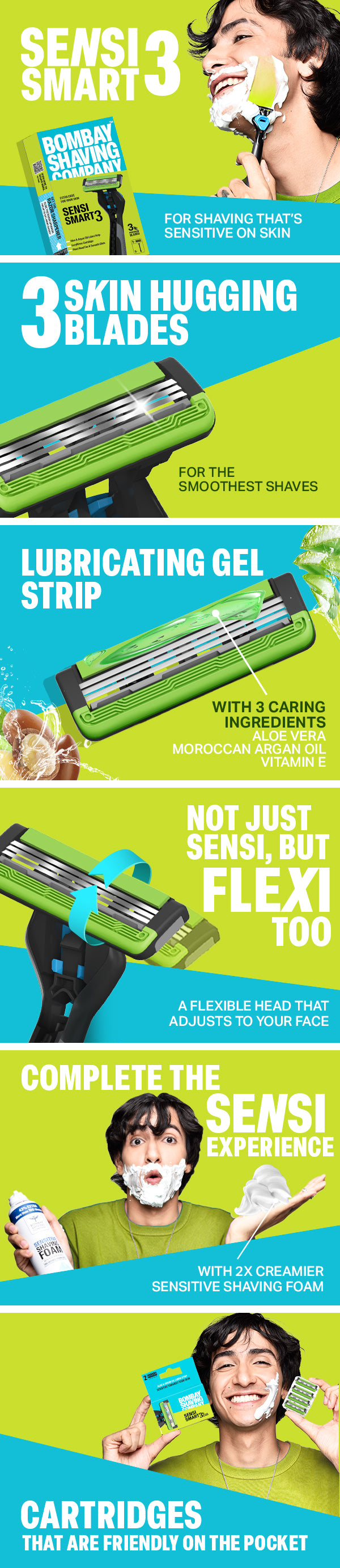 Sensi Smart 3 Razor – Bombay Shaving Company