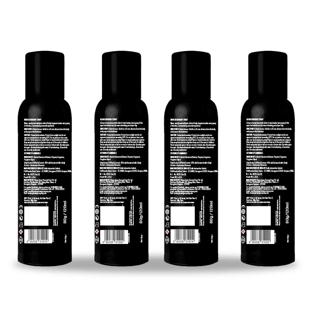 Aqua & Musk 150ml Deo Combo (Pack of 4)