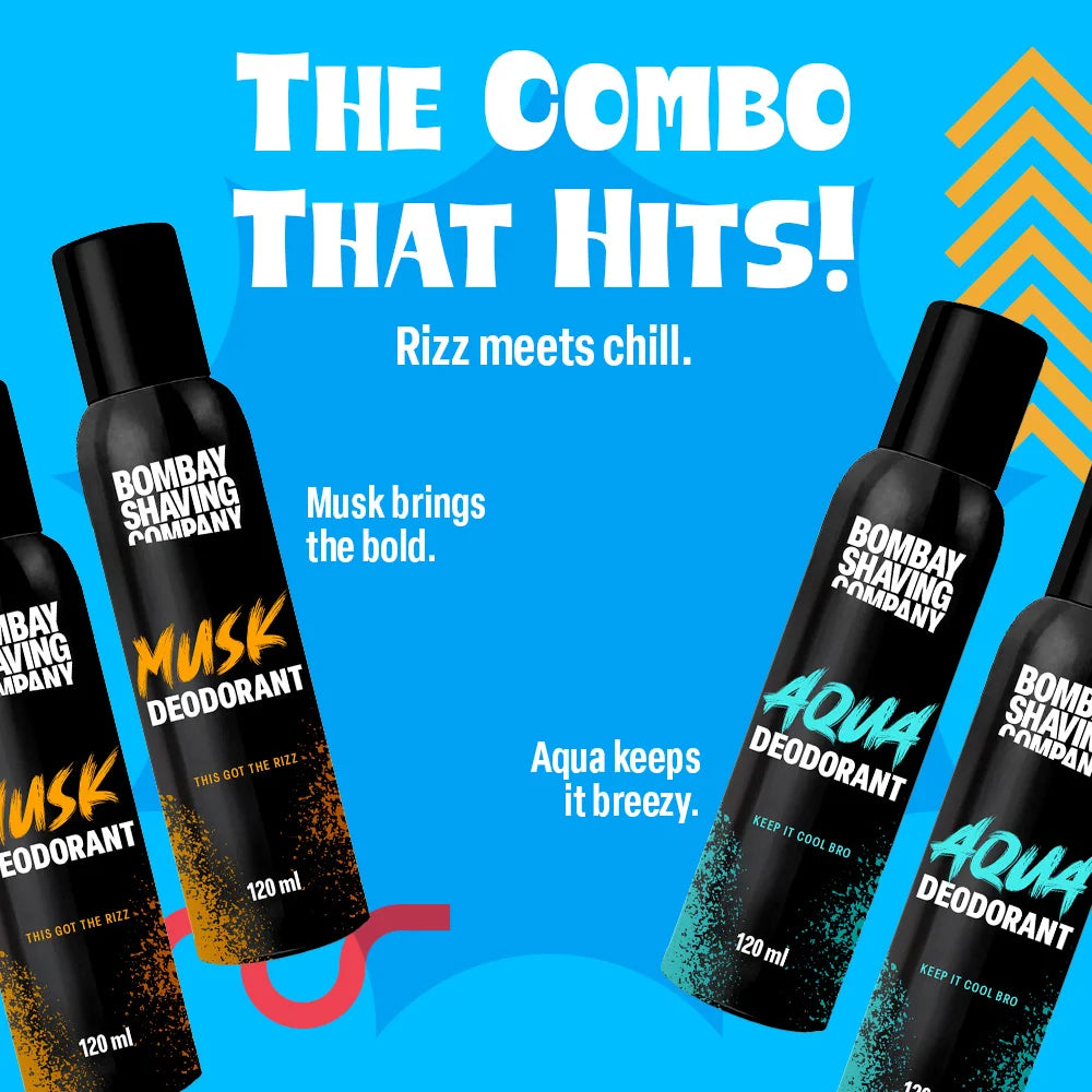 Aqua & Musk 150ml Deo Combo (Pack of 4)