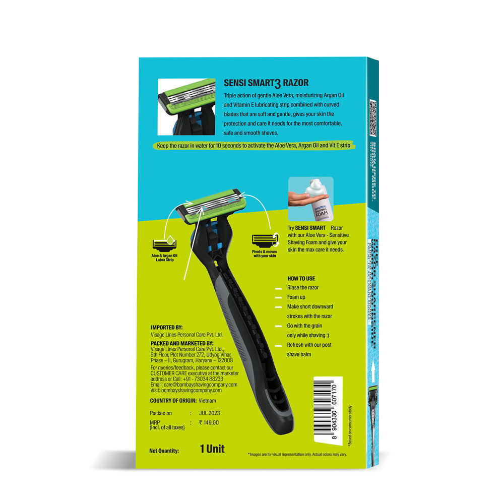 Sensi Smart3 Razor | Bombay Shaving Company