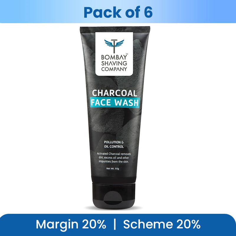 Charcoal Face Wash - 50g - Pack of 6