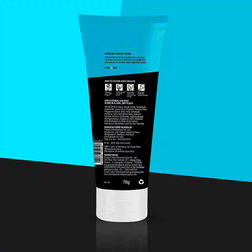 Charcoal Shaving Cream, 78g