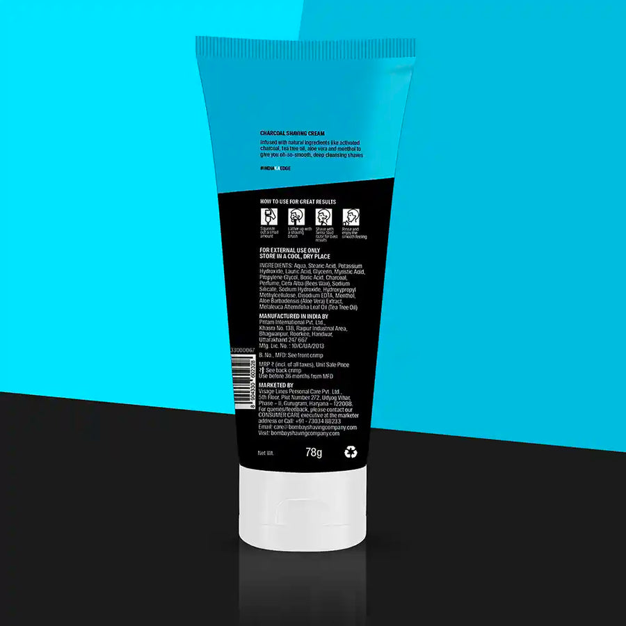 Charcoal Shaving Cream, 78g