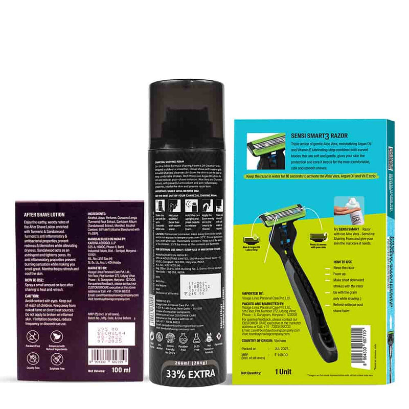 Complete Charcoal Shaving Kit