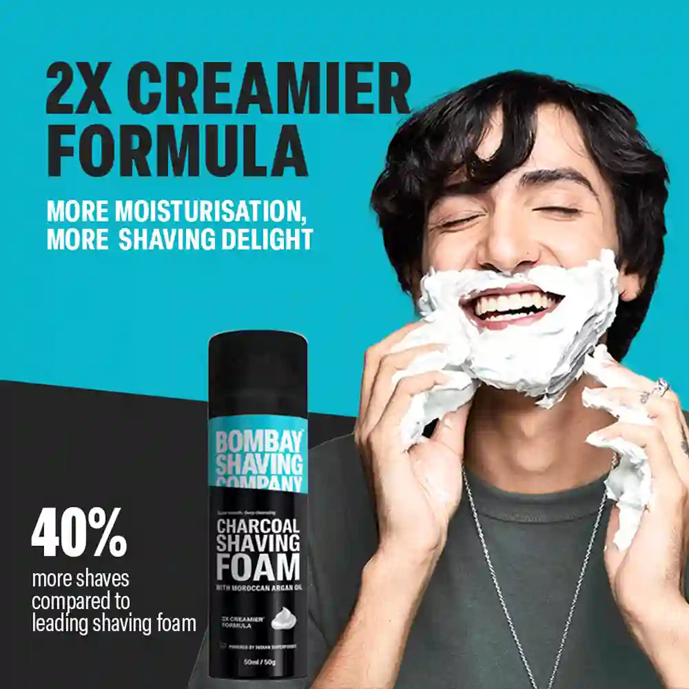 Charcoal Shaving Foam, 50g