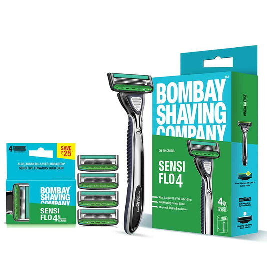 Sensi Flo4 Value Pack (Razor + Pack of 4 Blade Cartridges)