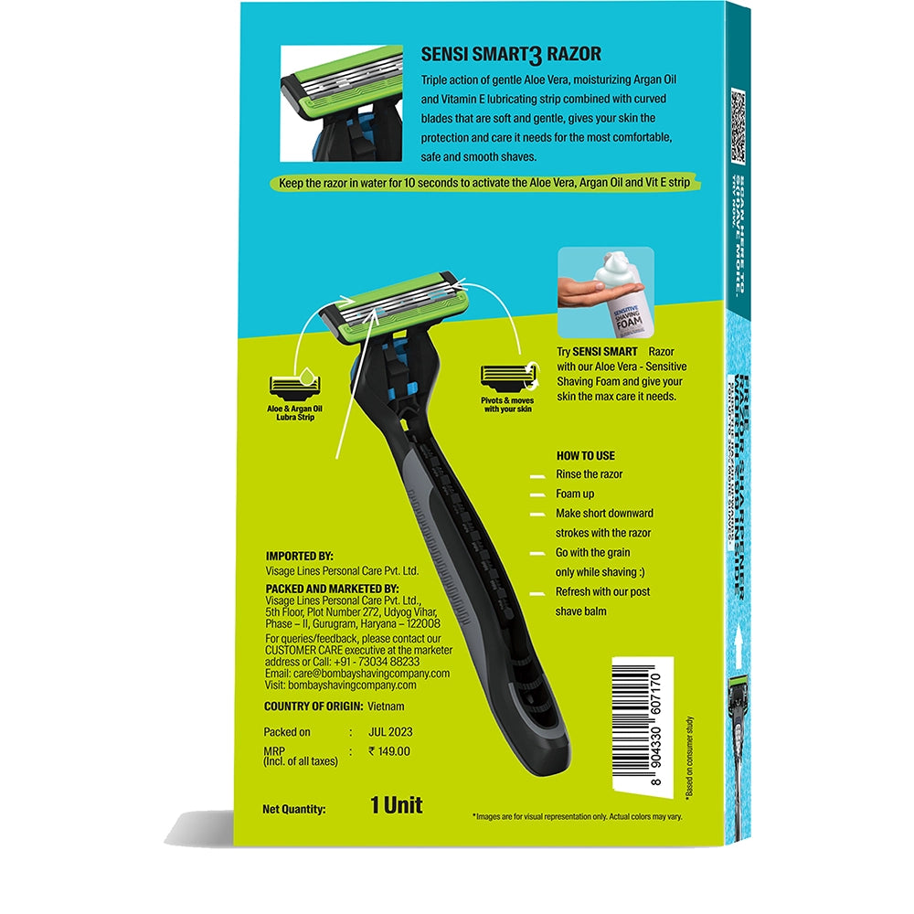 Sensi Smart3 Value Pack (Razor + 4 Cartridges)
