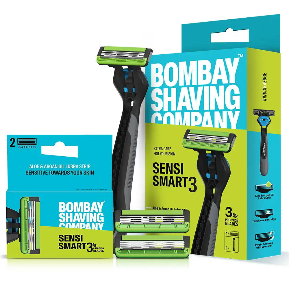 Sensi Smart3 Razor & Cartridges (Pack of 2) | Bombay Shaving Company