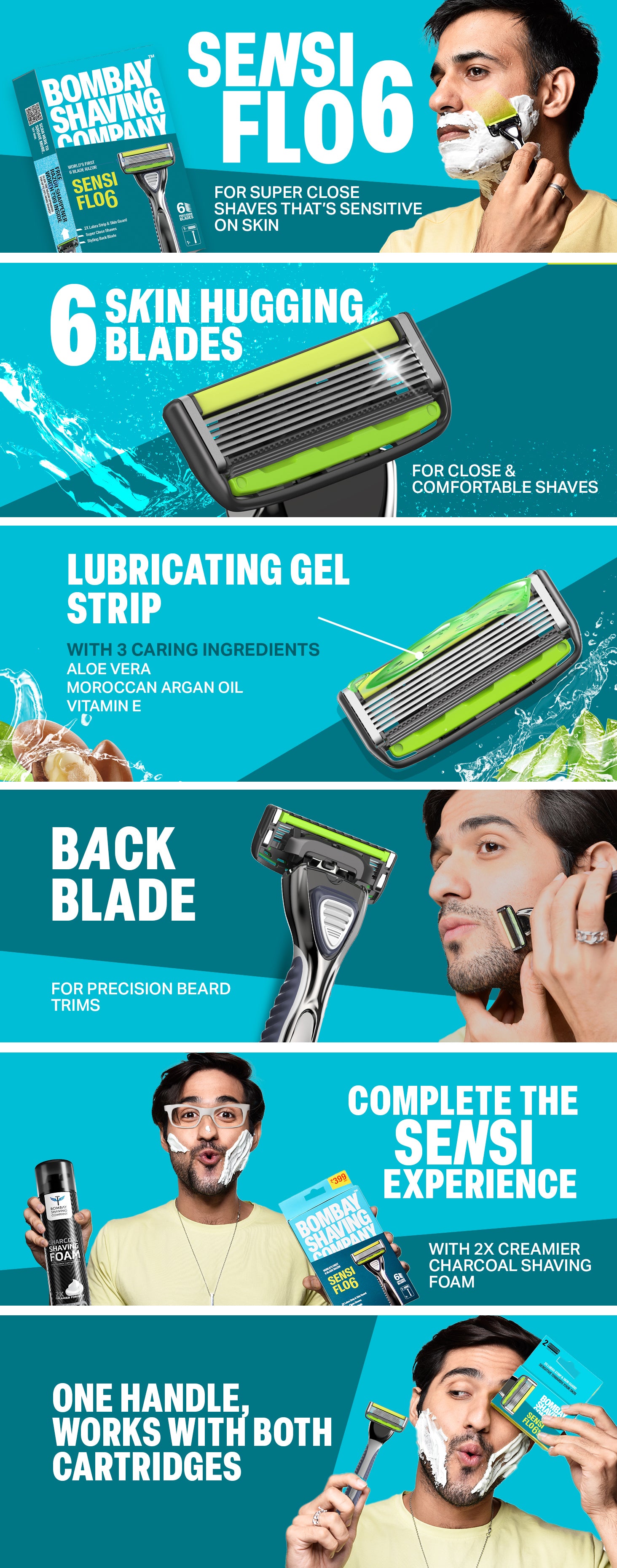 Sensi Flo 6 Razor for Men