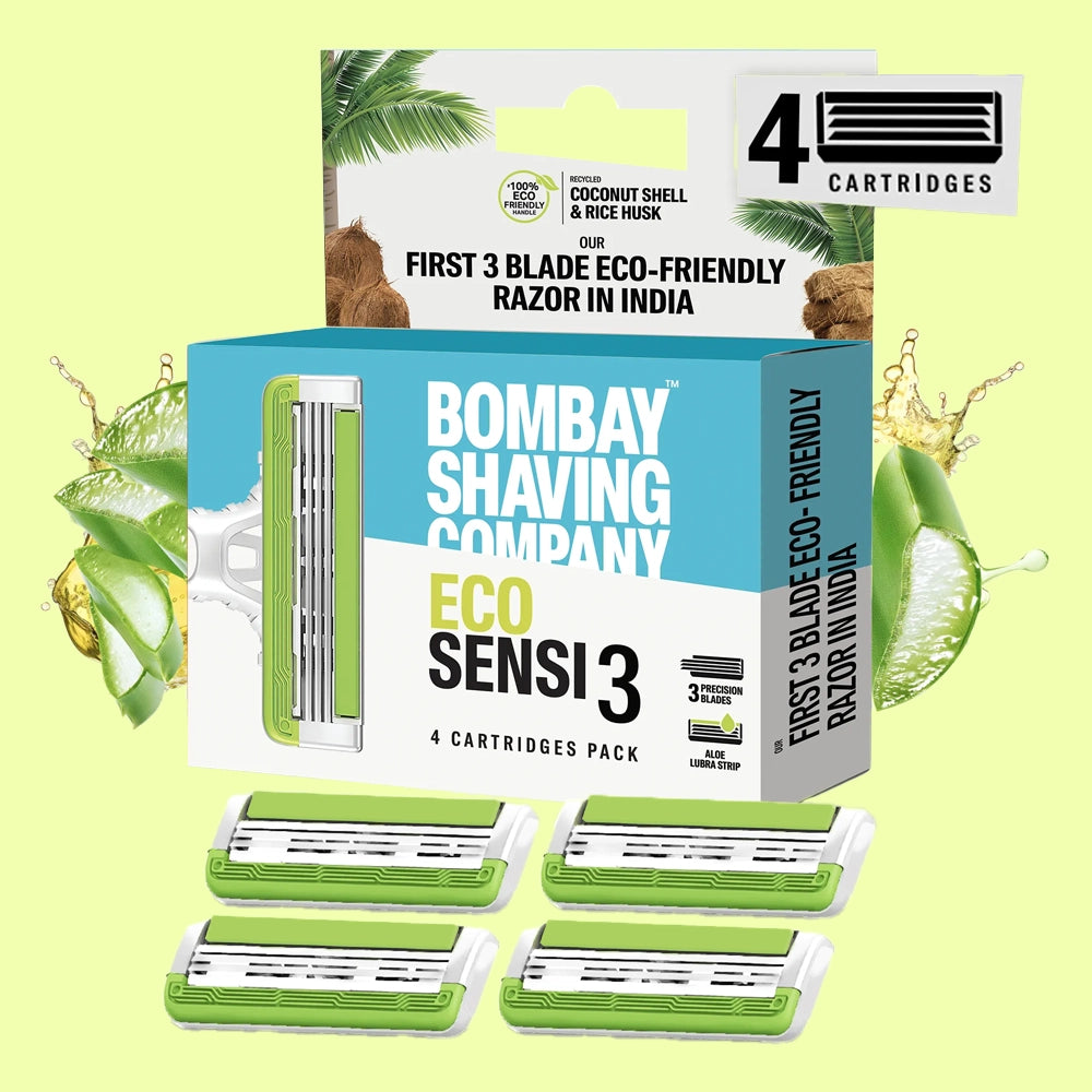 Eco Sensi3 Cartridge (Pack of 4 Blades)
