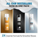 Shaving Foams - Super Saver Combo Pack of 3