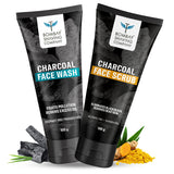 Charcoal Face Wash & Scrub Combo