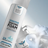 sensitive shaving foam 264gm poster