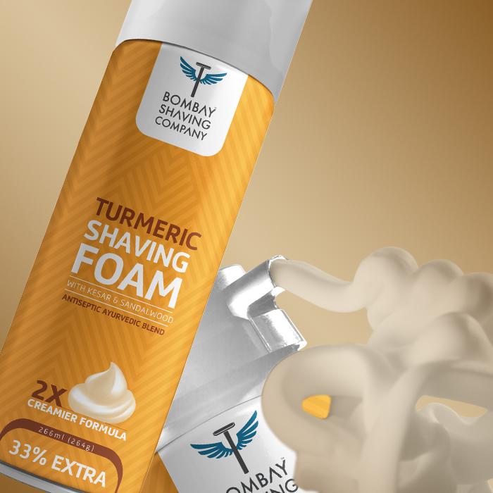 turmeric shaving foam for men