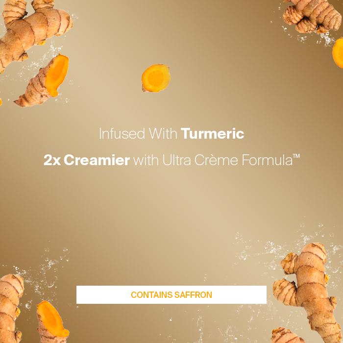 TURMERIC SHAVING FOAM contains saffron