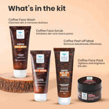 coffee face care kit contents