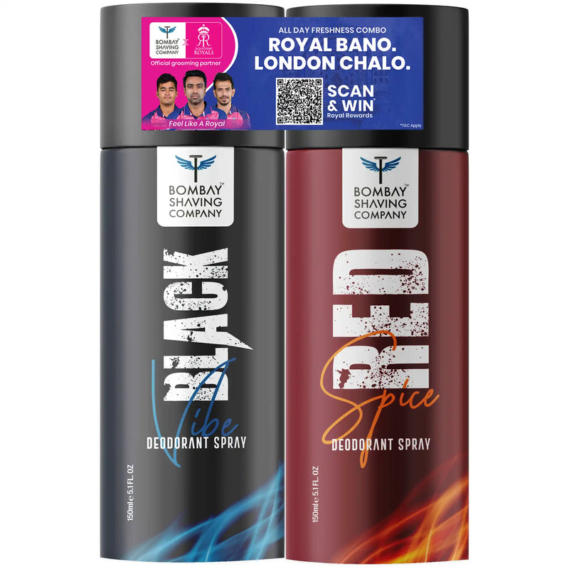Red Spice and Black Vibe | Deodrant Spray | Rajasthan Royals Edition - Product Image
