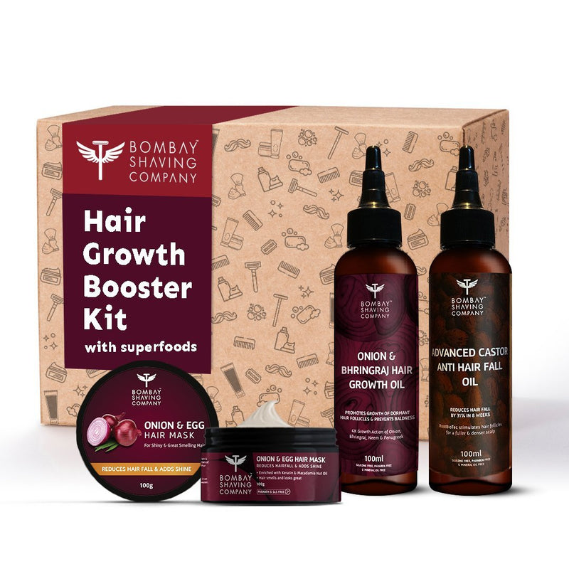 Bombay Shaving Company - Hair Growth Kit For Men and Women - Reduces Hair Fall and Boosts Hair Growth