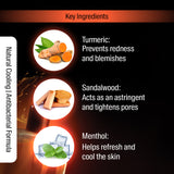 Turmeric & Sandalwood After Shave lotion ingredients