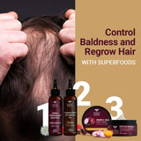 Bombay Shaving Company - Hair Growth Kit For Men and Women - Reduces Hair Fall and Boosts Hair Growth