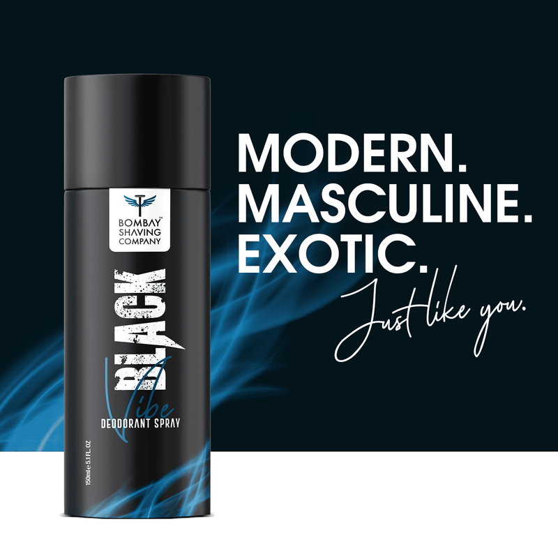 Black Vibe Deo For Men, 150ml | Pack of 2