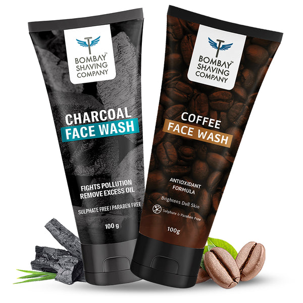 Charcoal Face Wash & Coffee Face Wash Combo