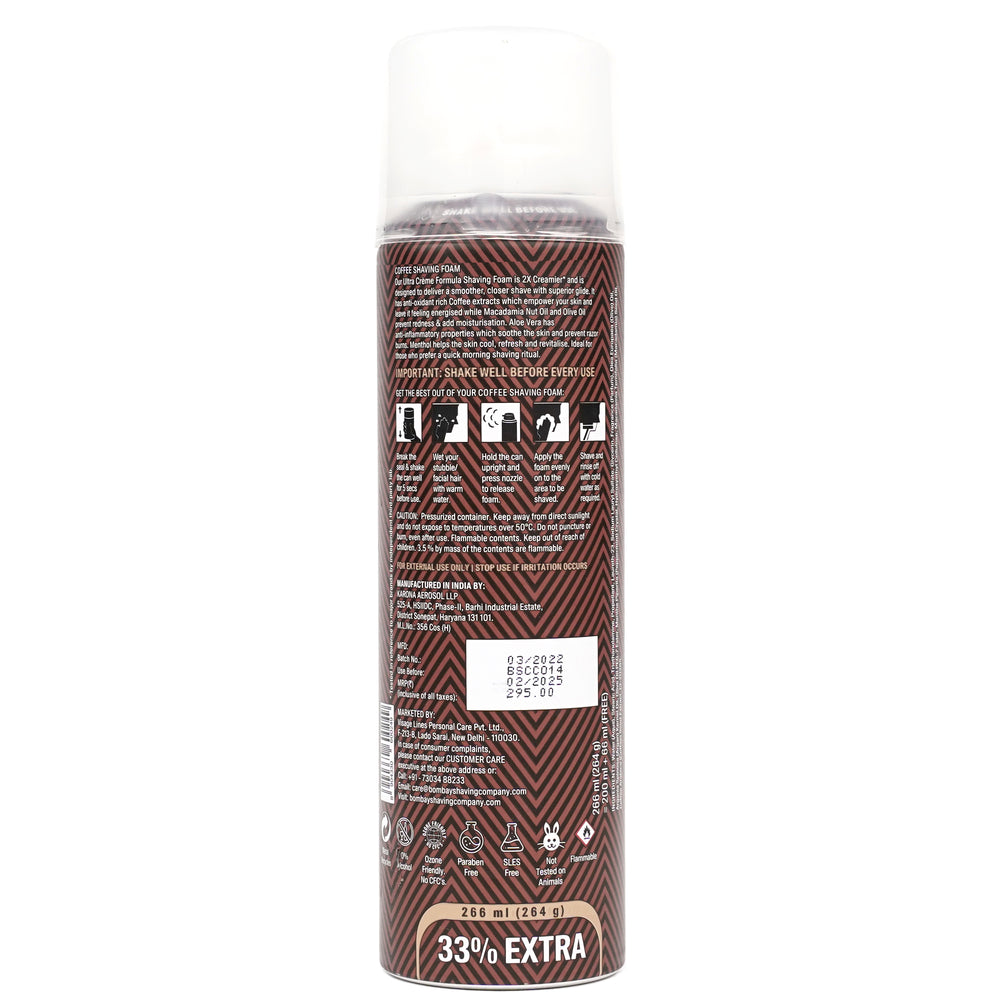 coffee shaving foam instructions