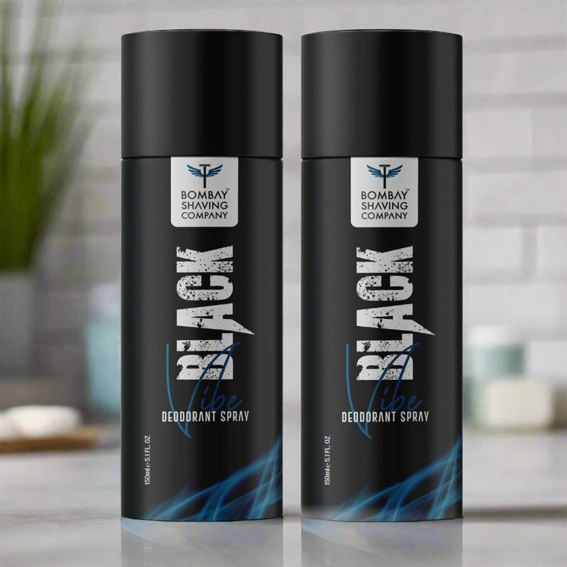 Black Vibe Deo For Men, 150ml | Pack of 2