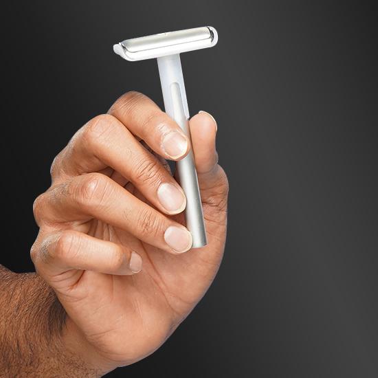 Precision Safety Razor in hand product photo