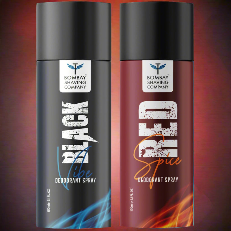 Red Spice & Black Vibe Deodorant Combo 150ml x 2