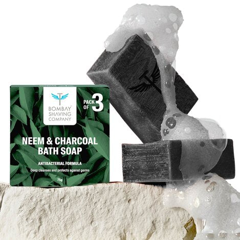 Neem & Charcoal Bath Soap (Pack of 3)