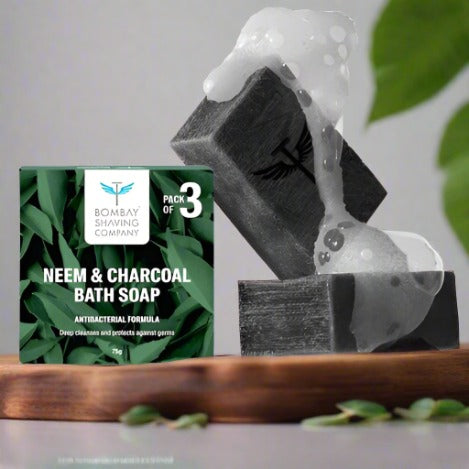 Neem &amp; Charcoal Bath Soap (Pack of 3)