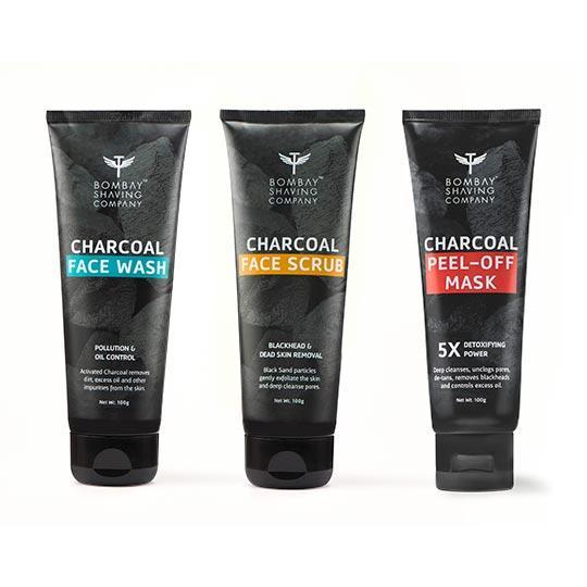 Charcoal Face Care Essentials With Travel Kit - Bombay Shaving Company