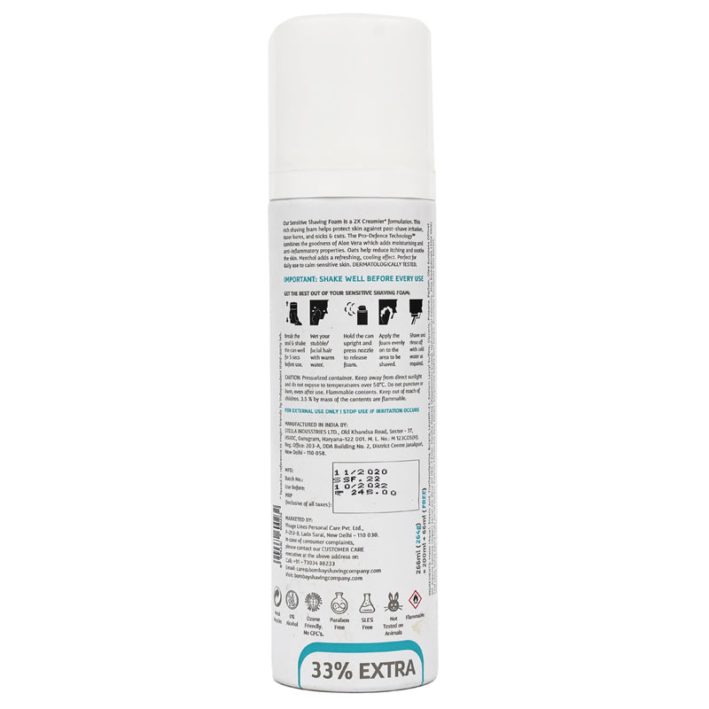 sensitive shave foam instructions
